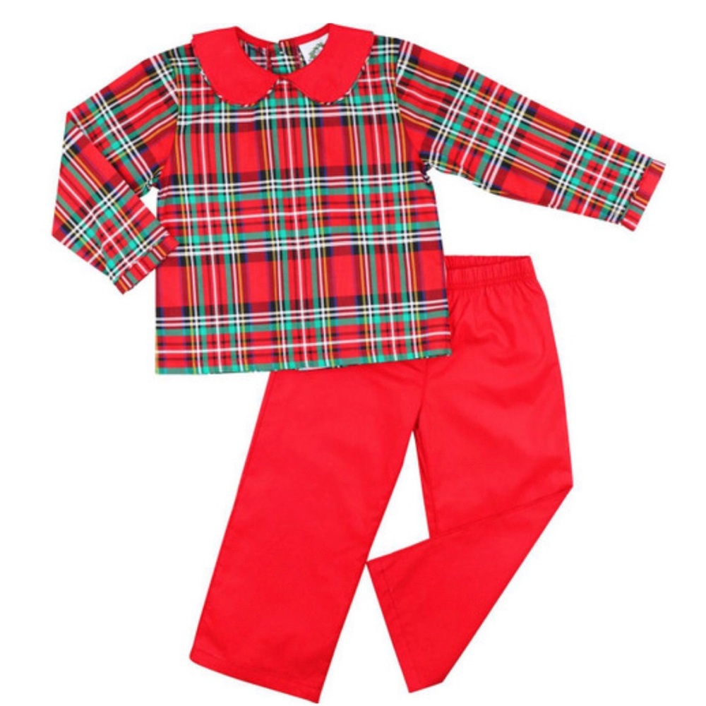Cecil and Lou Plaid Pant Set, 18m